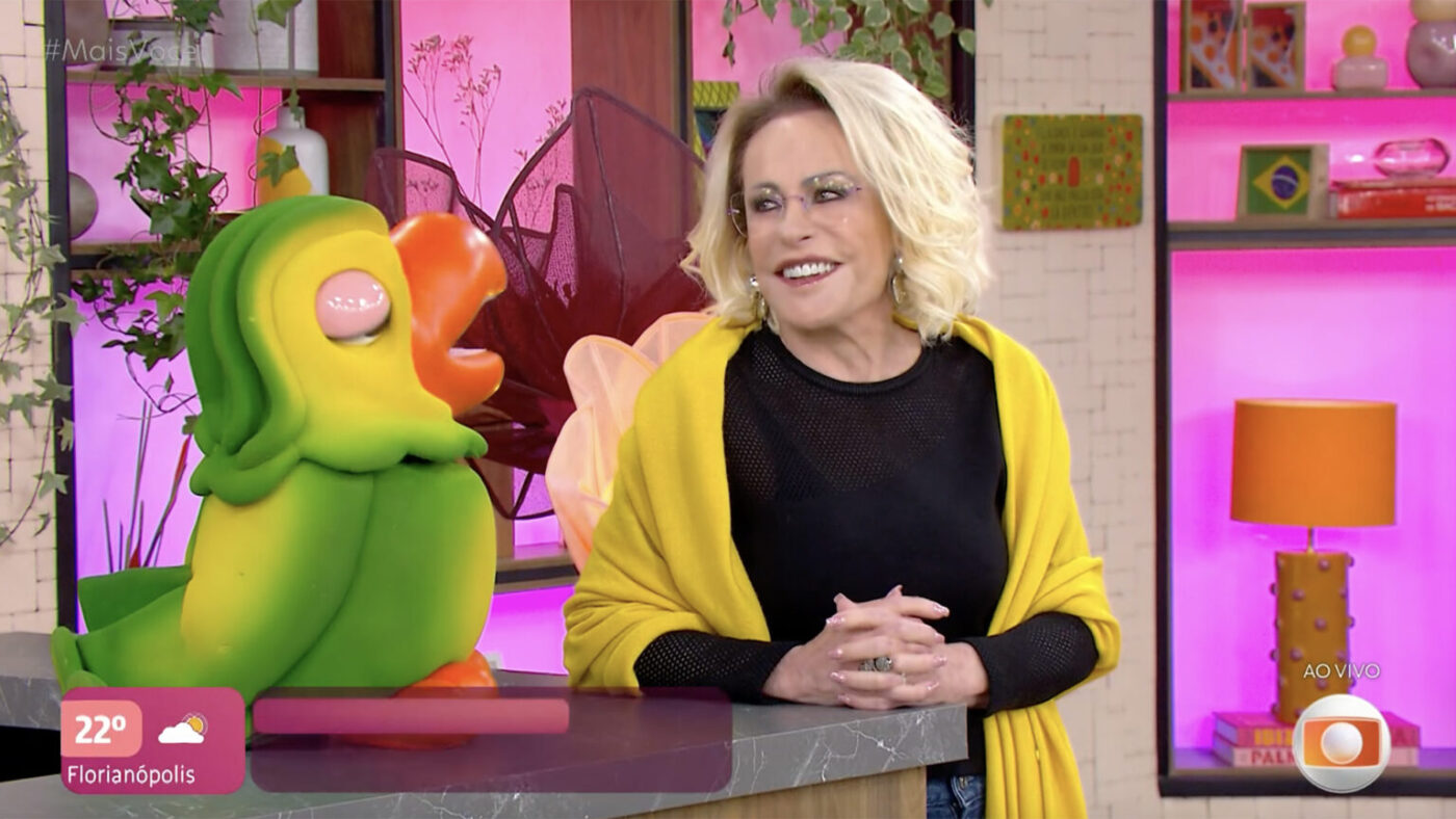 Ana Maria Braga tem dor de barriga ao vivo e deixa programa às pressas; veja o vídeo